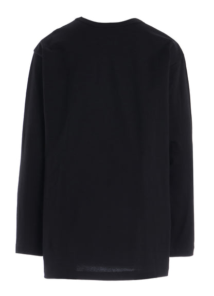 COTTON JERSEY PLAID PRINT LONG SLEEVE BIG TEE