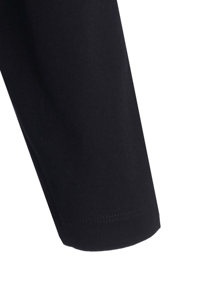 COTTON JERSEY PLAID PRINT LONG SLEEVE BIG TEE