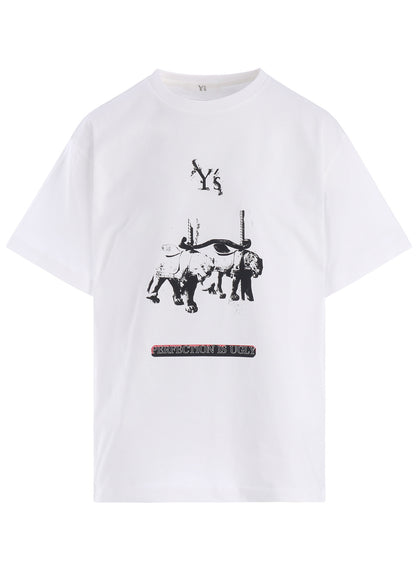 COTTON JERSEY TIGER PRINT TEE