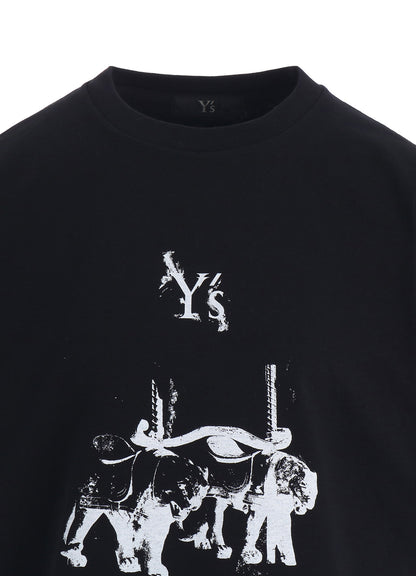 COTTON JERSEY TIGER PRINT TEE