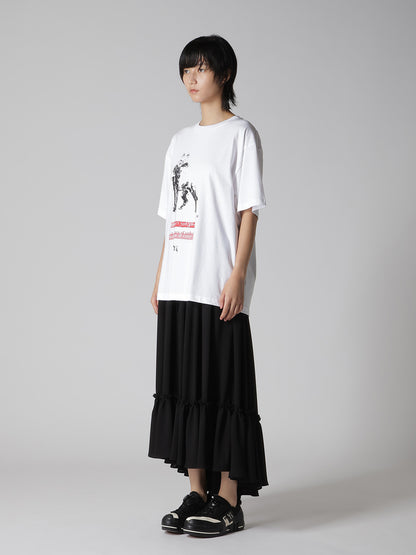 COTTON JERSEY DOG PIGMENT PRINT TEE