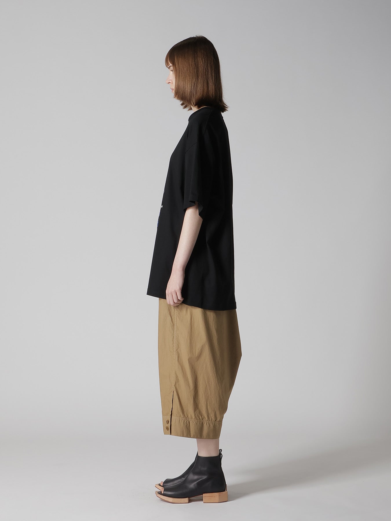 COTTON JERSEY DOG PIGMENT PRINT TEE