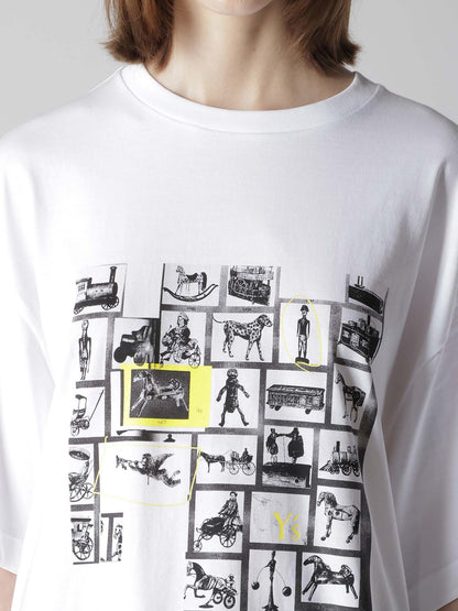 COTTON JERSEY TOY PIGMENT PRINT TEE