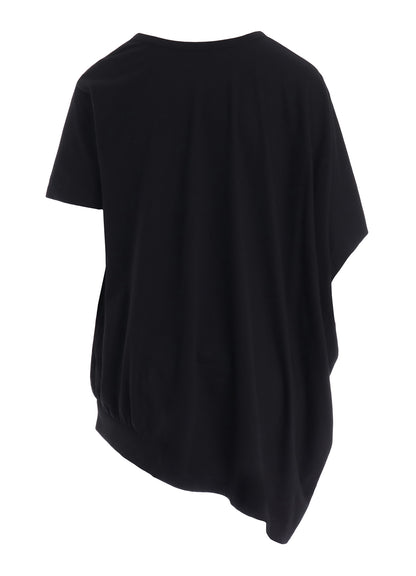 JERSEY ANGEL DOT PIGMENT PRINT ASYMMETRIC TEE