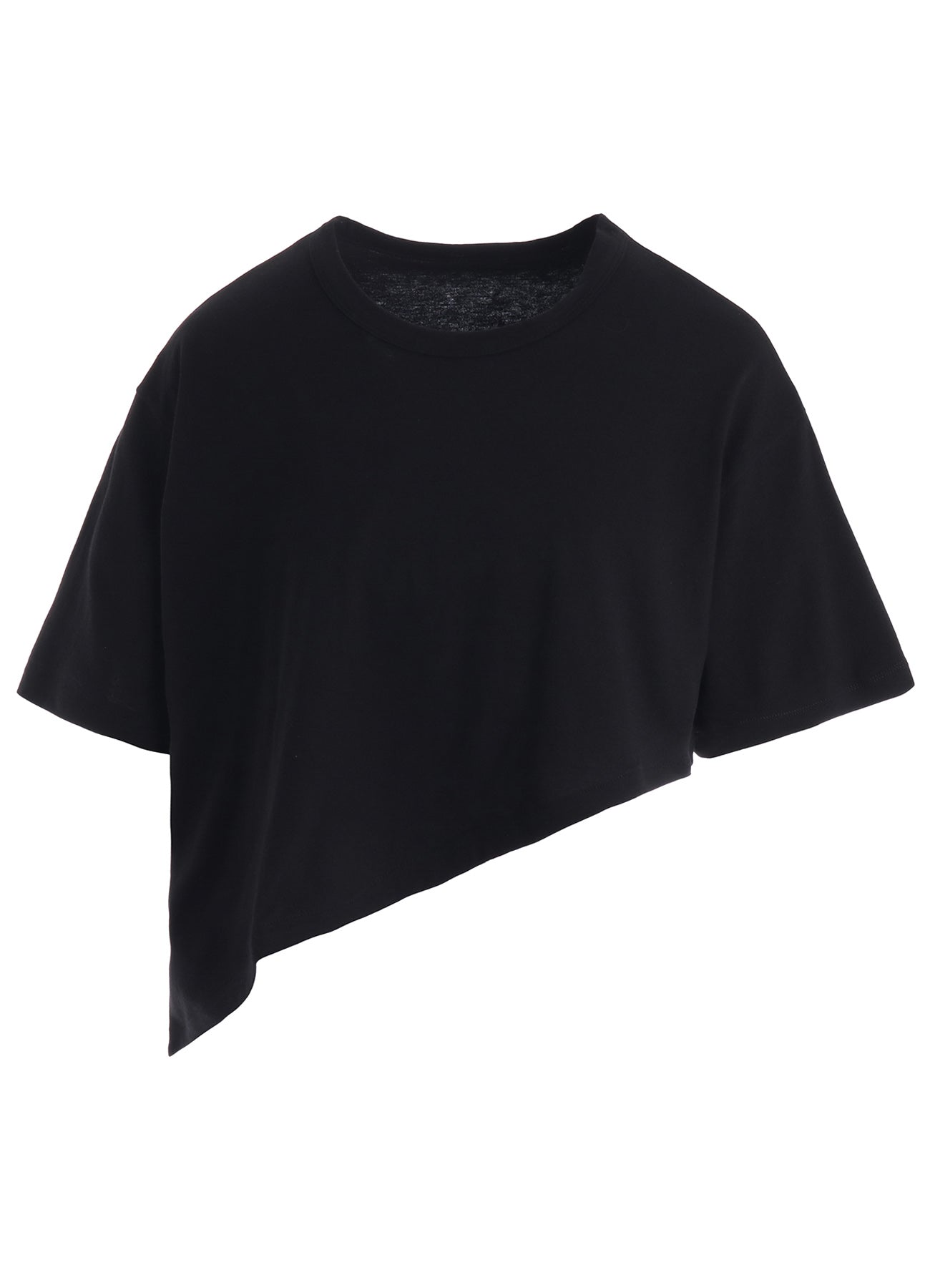 やまもんさま COTTON JERSEY MESSAGE PRINT ASYMMETRIC SHORT SLEEVE TEE – THE SHOP