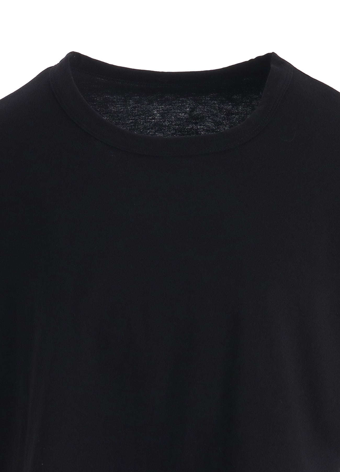 COTTON JERSEY MESSAGE PRINT ASYMMETRIC SHORT SLEEVE TEE