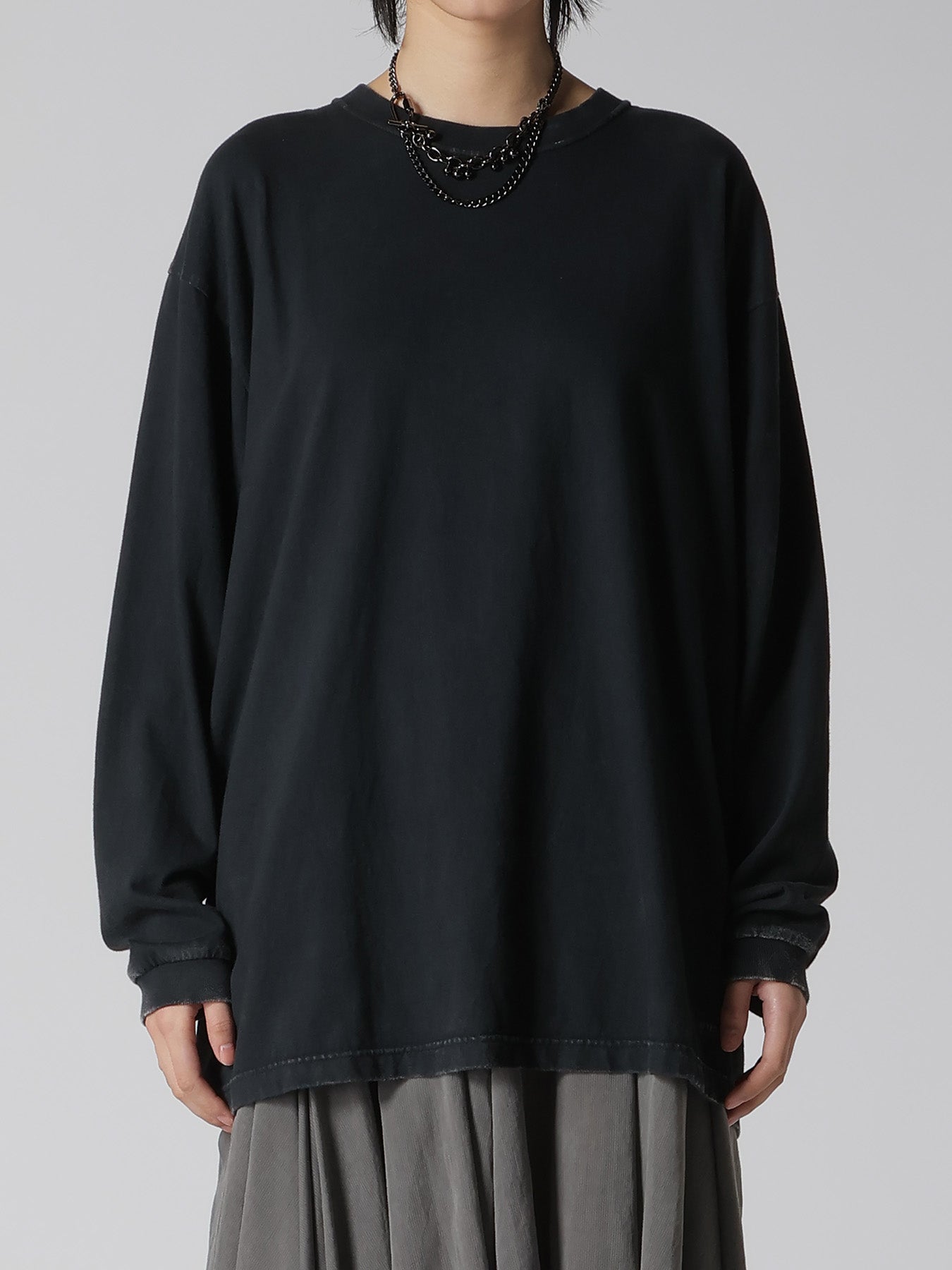 7.4OZ COTTON JERSEY SULFUR-DYED LONG SLEEVE TEE – THE SHOP YOHJI