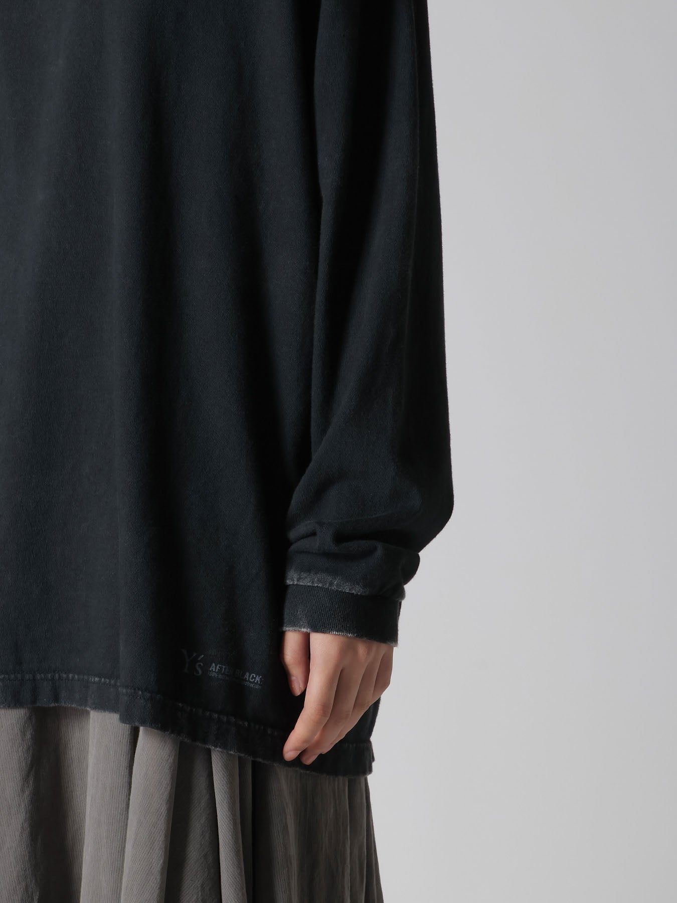 7.4OZ COTTON JERSEY SULFUR-DYED LONG SLEEVE TEE – THE SHOP YOHJI