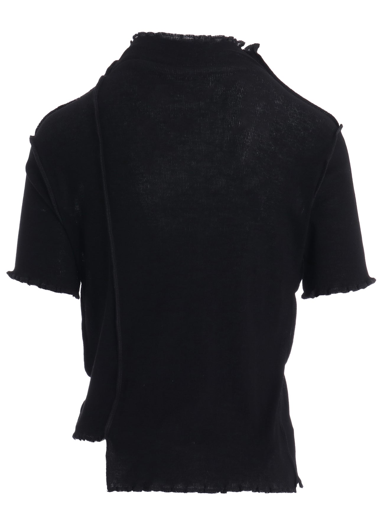 RIB HIGH NECK PANEL TEE