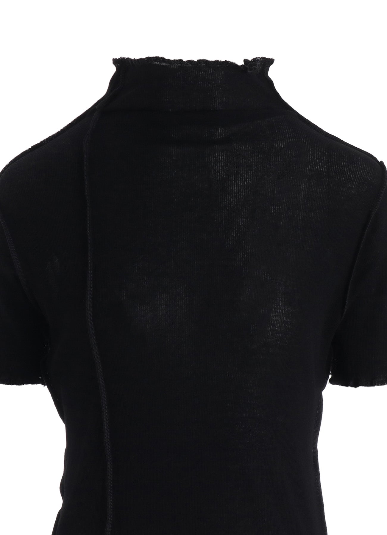 RIB HIGH NECK PANEL TEE