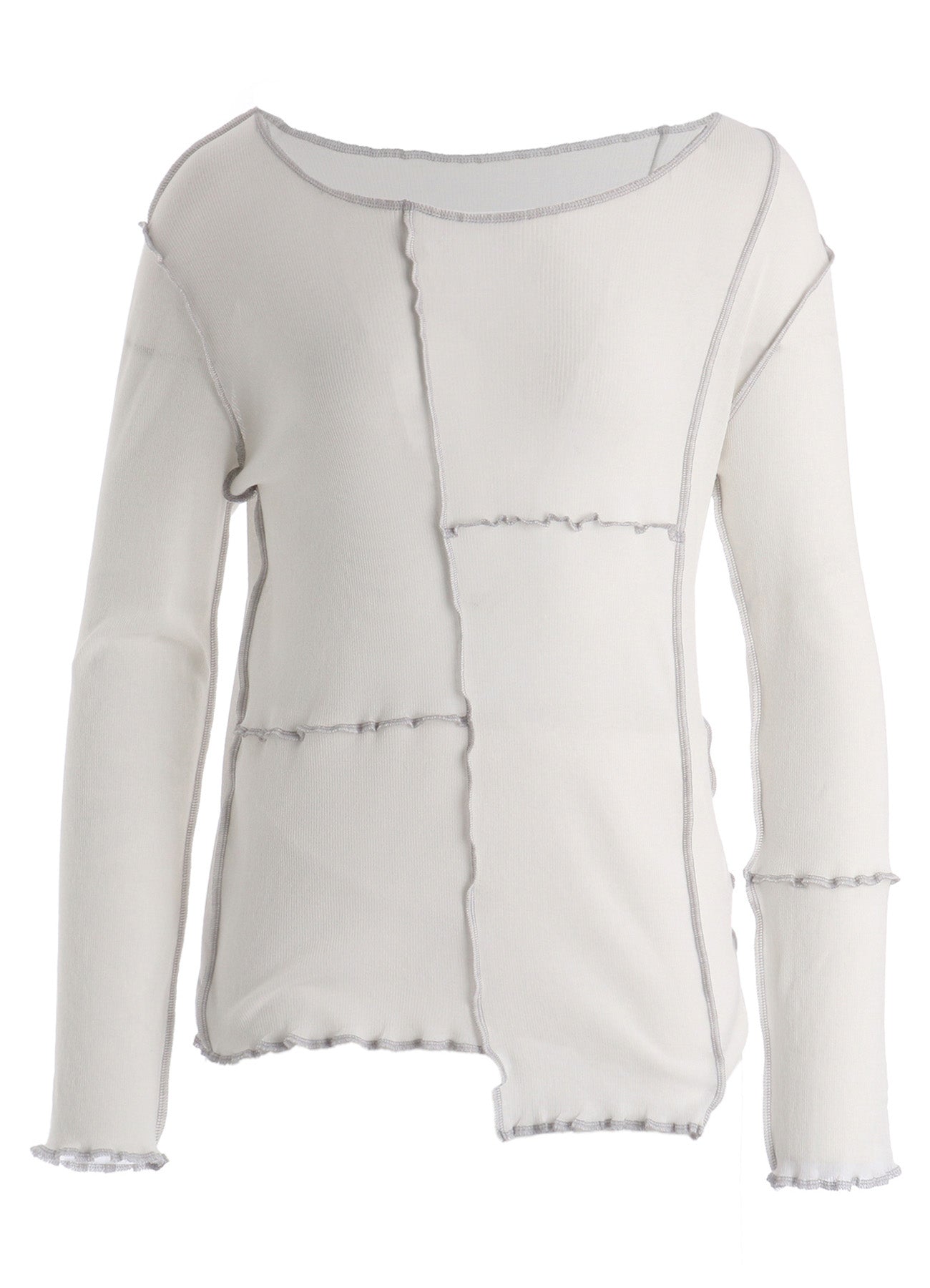 RIB PANEL LONG SLEEVE TEE