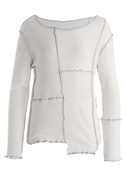 RIB PANEL LONG SLEEVE TEE