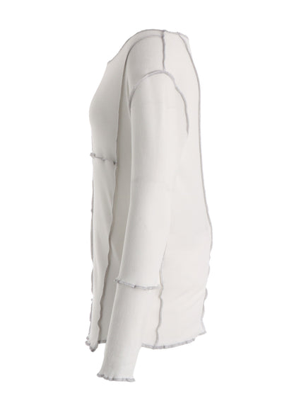 RIB PANEL LONG SLEEVE TEE