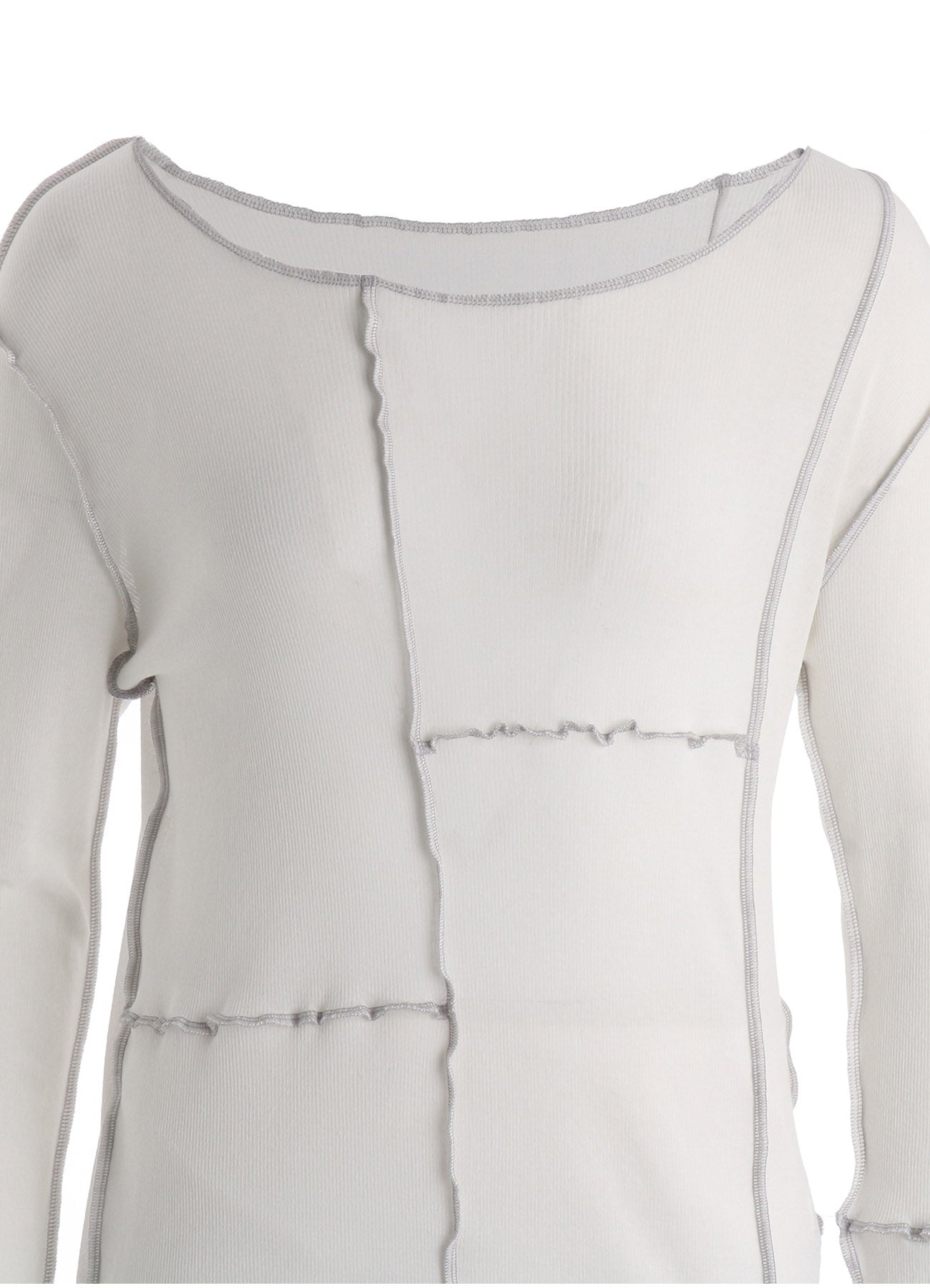 RIB PANEL LONG SLEEVE TEE