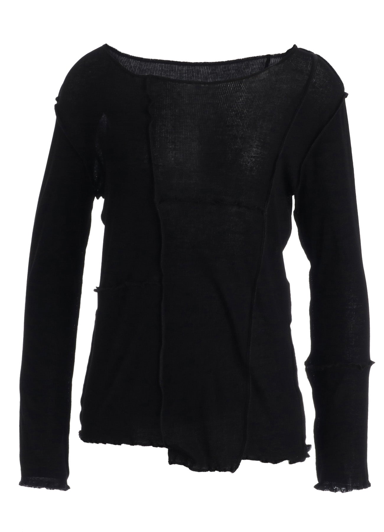 RIB PANEL LONG SLEEVE TEE