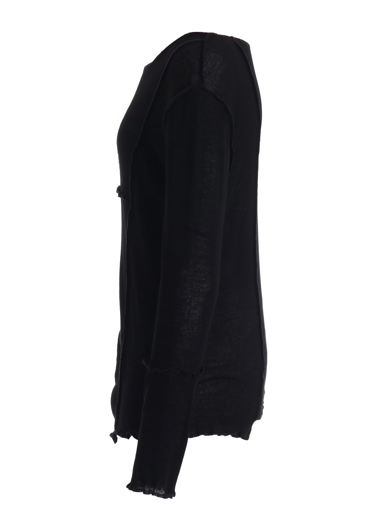 RIB PANEL LONG SLEEVE TEE – THE SHOP YOHJI YAMAMOTO