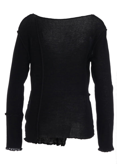 RIB PANEL LONG SLEEVE TEE