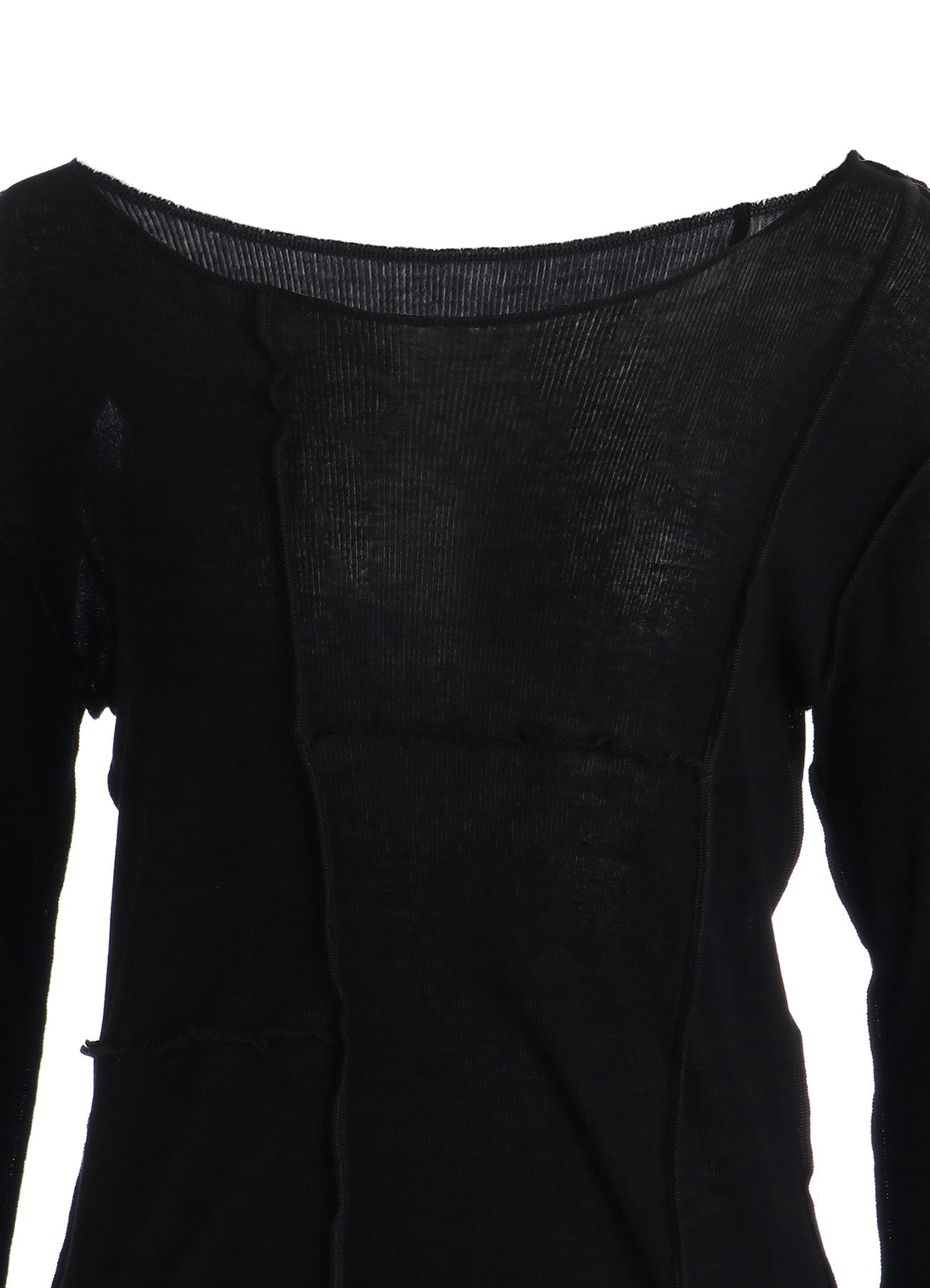 RIB PANEL LONG SLEEVE TEE