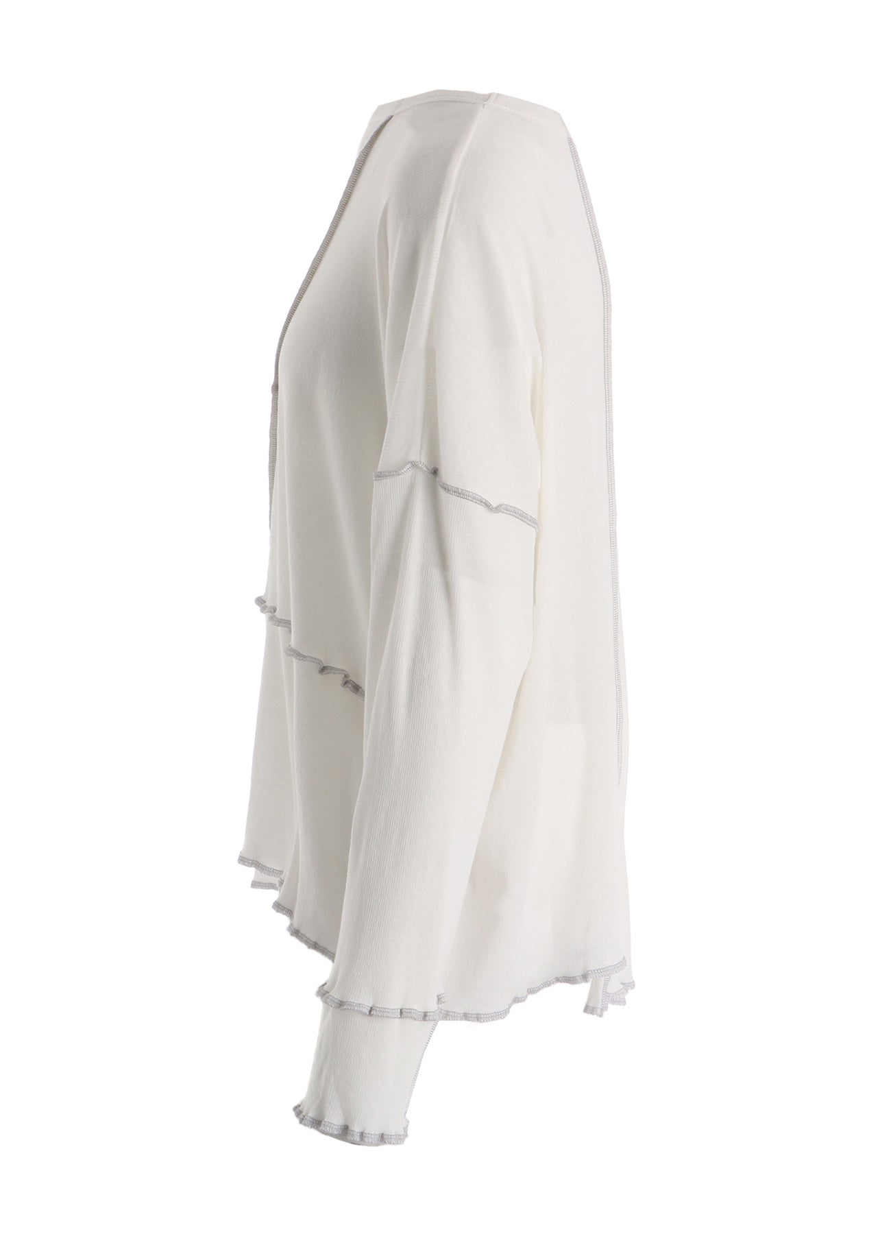 RIB PANEL LONG SLEEVE BIG TEE