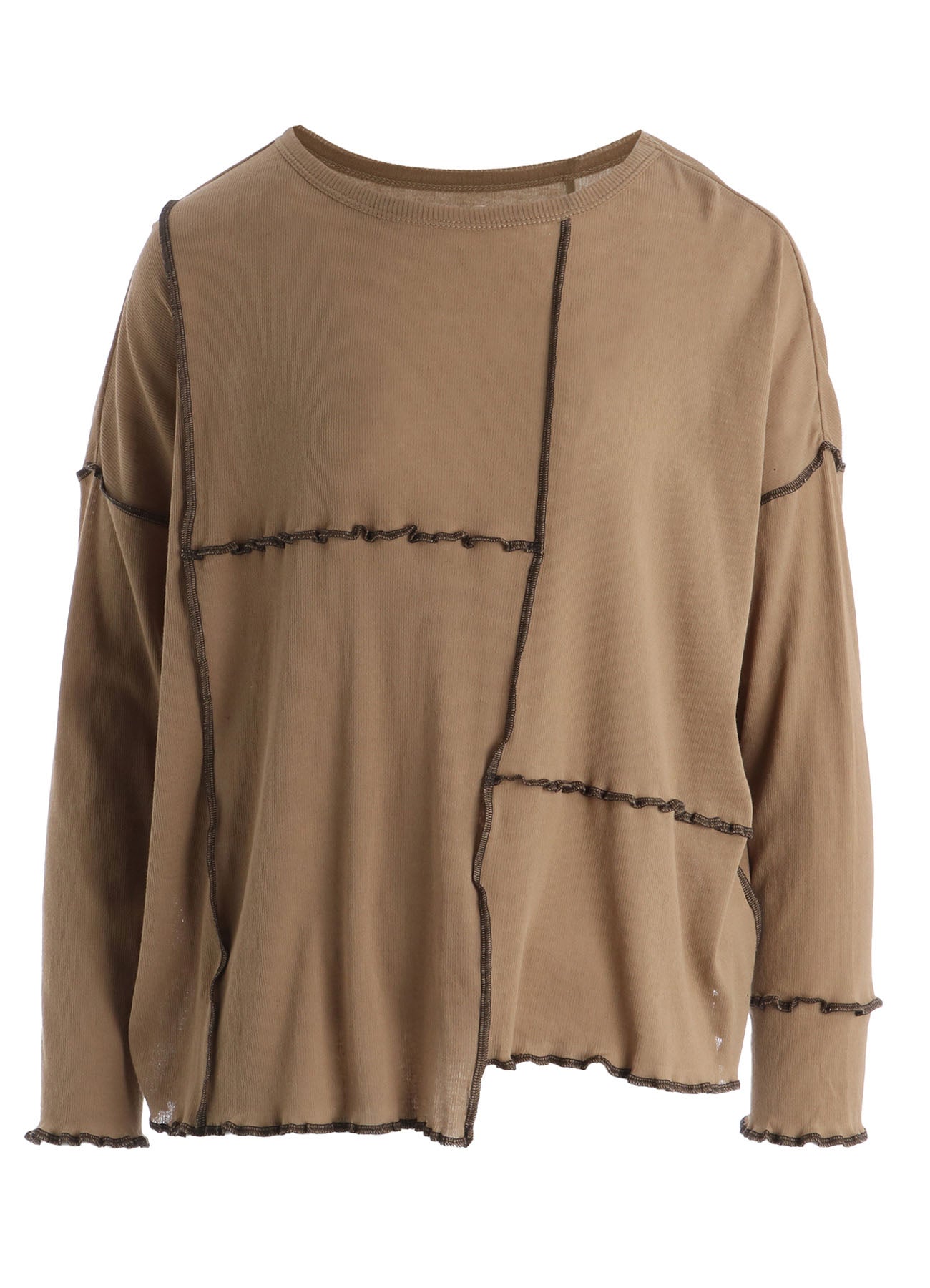 RIB PANEL LONG SLEEVE BIG TEE