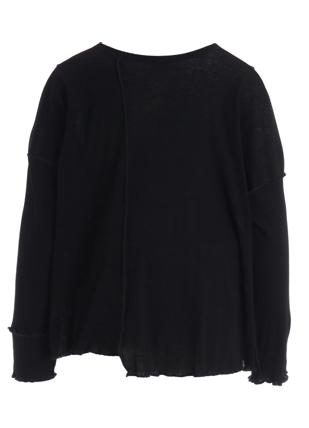 RIB PANEL LONG SLEEVE BIG TEE – THE SHOP YOHJI YAMAMOTO