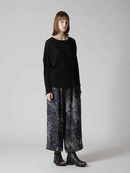 RIB PANEL LONG SLEEVE BIG TEE