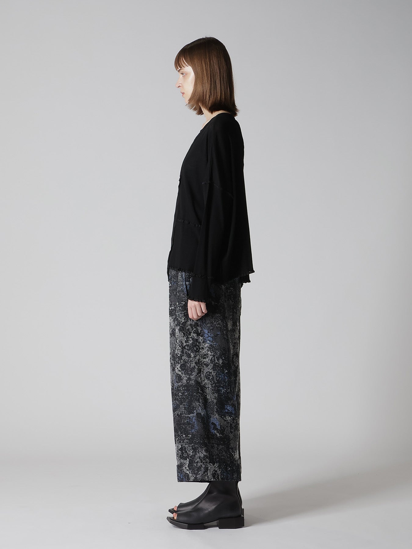 RIB PANEL LONG SLEEVE BIG TEE