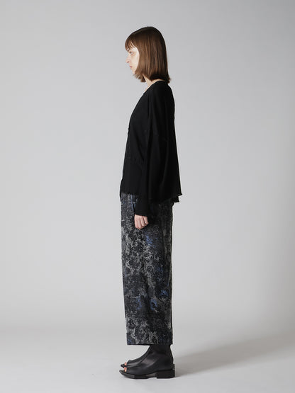 RIB PANEL LONG SLEEVE BIG TEE