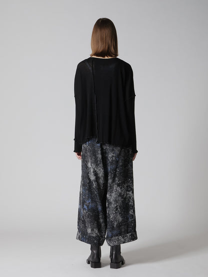 RIB PANEL LONG SLEEVE BIG TEE
