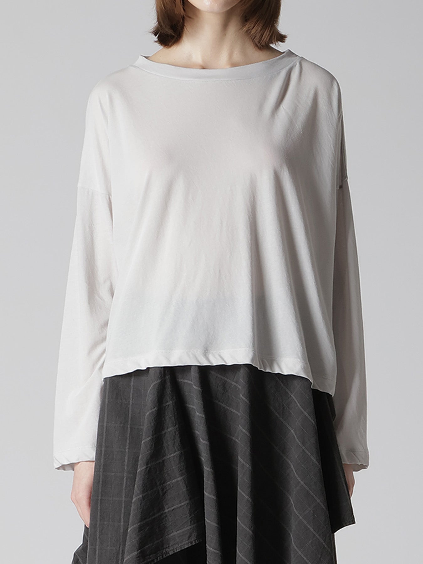 トップス YK COTTON JERSY CROPED TEE – THE SHOP YOHJI YAMAMOTO