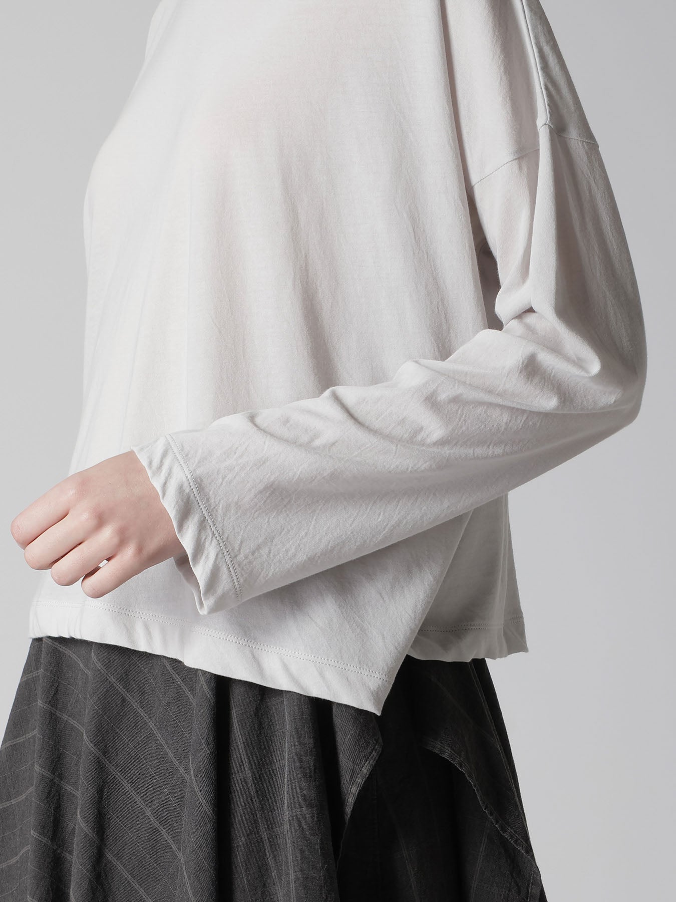 COTTON JERSY CROPED TEE – THE SHOP YOHJI YAMAMOTO