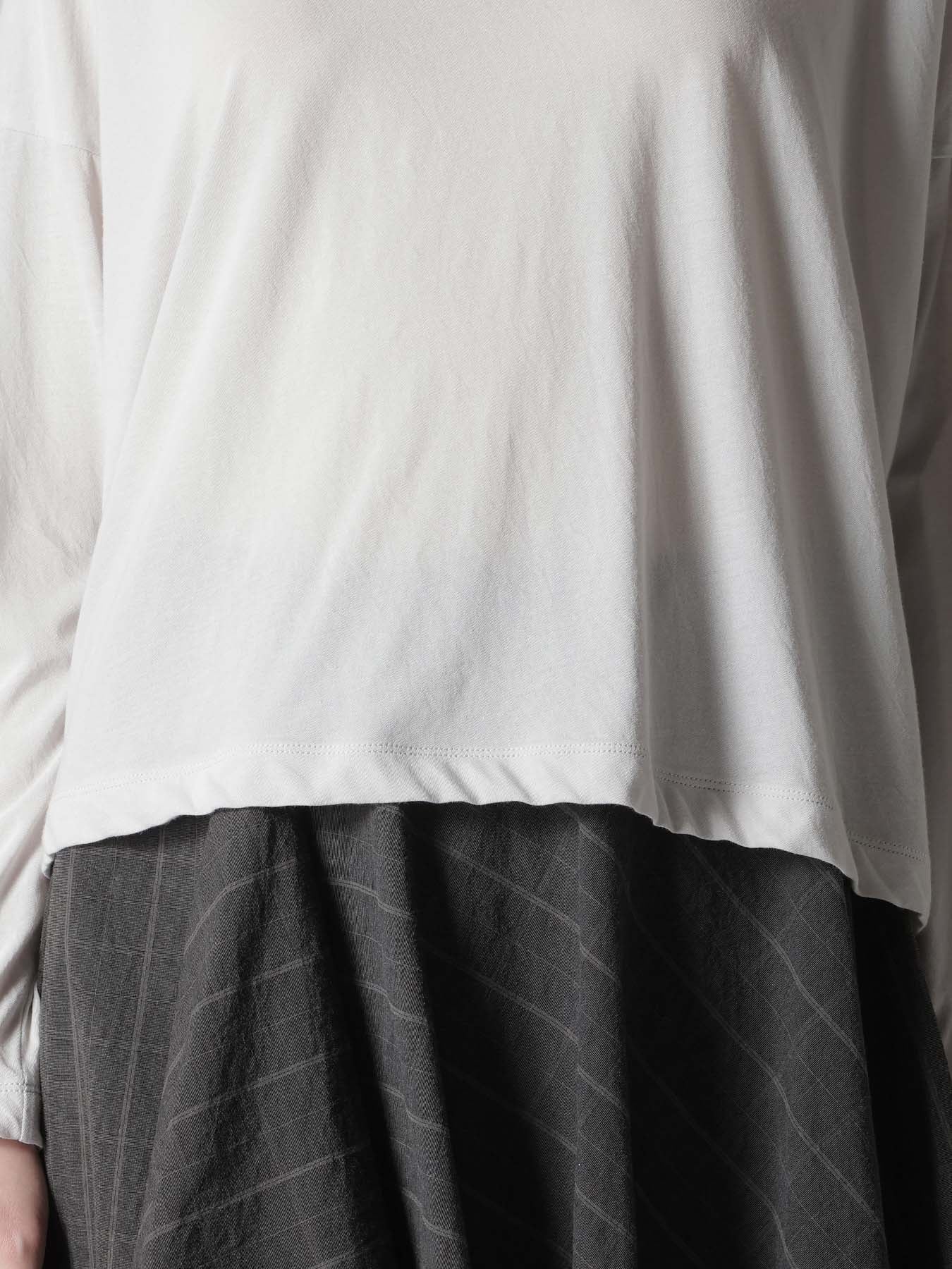 COTTON JERSY CROPED TEE – THE SHOP YOHJI YAMAMOTO