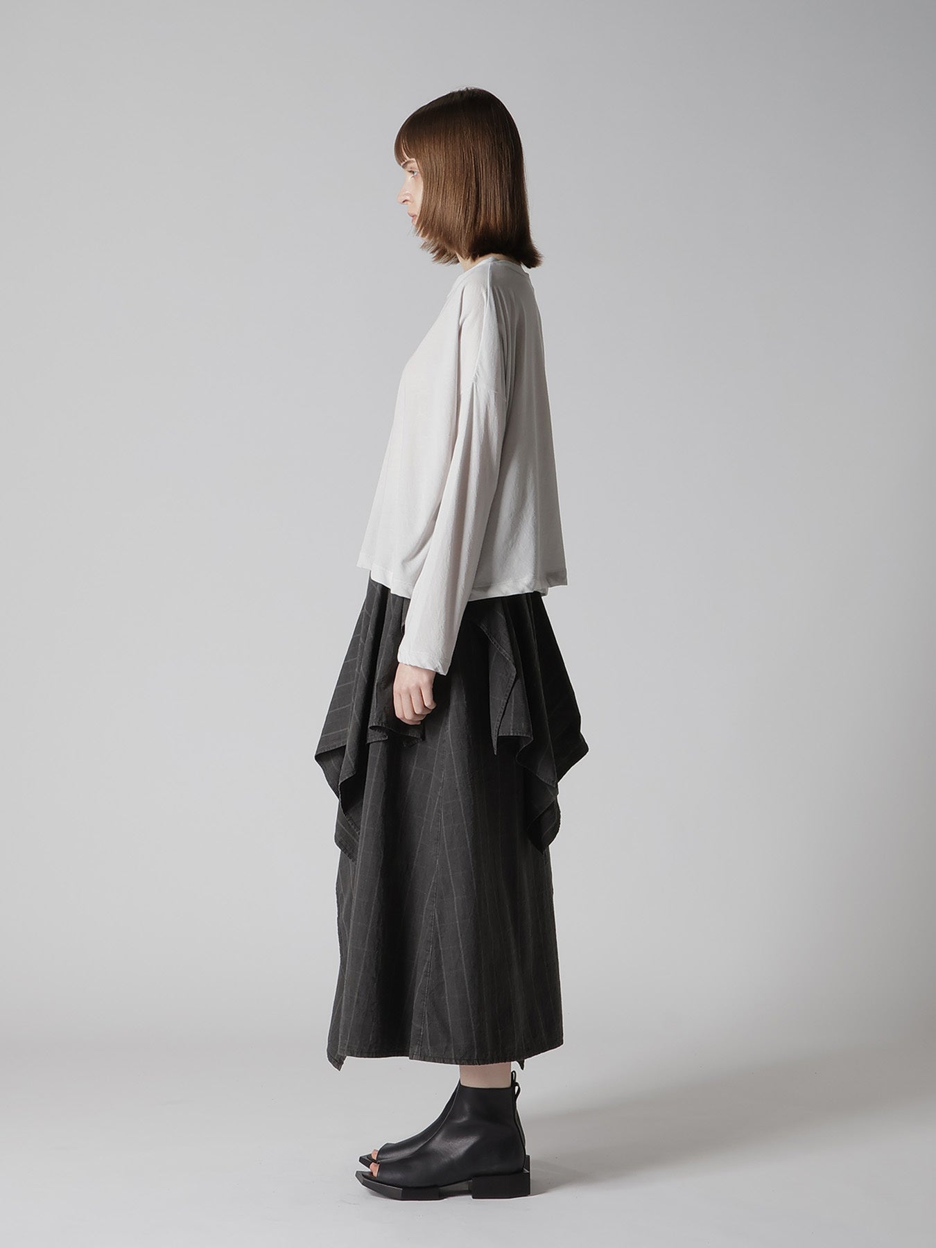 COTTON JERSY CROPED TEE