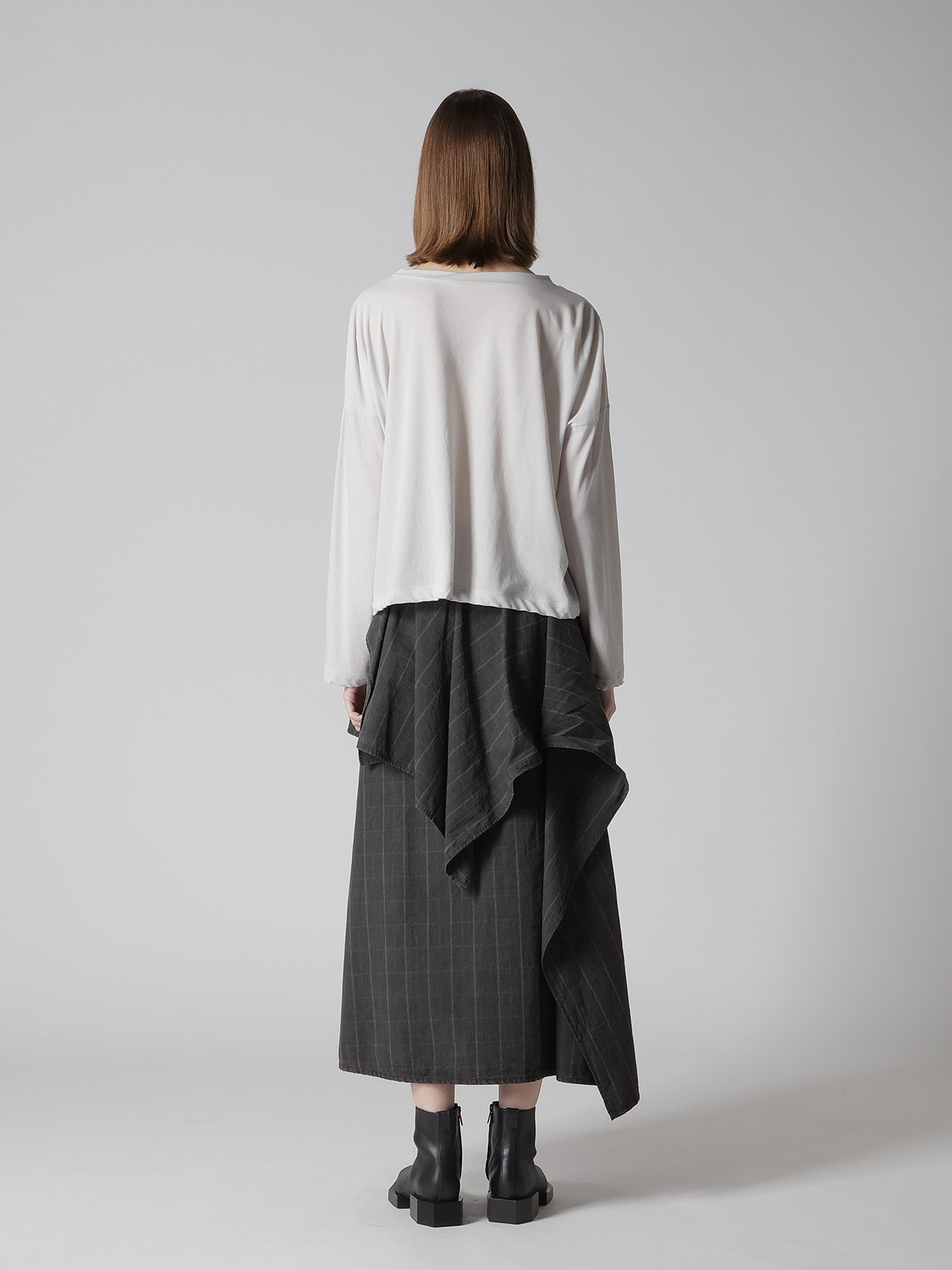 COTTON JERSY CROPED TEE