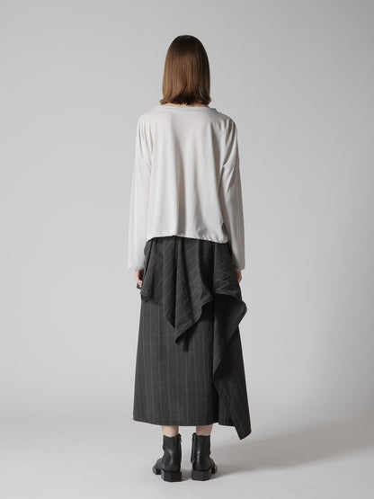 COTTON JERSY CROPED TEE