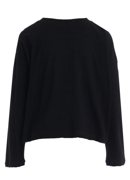 COTTON JERSY CROPED TEE