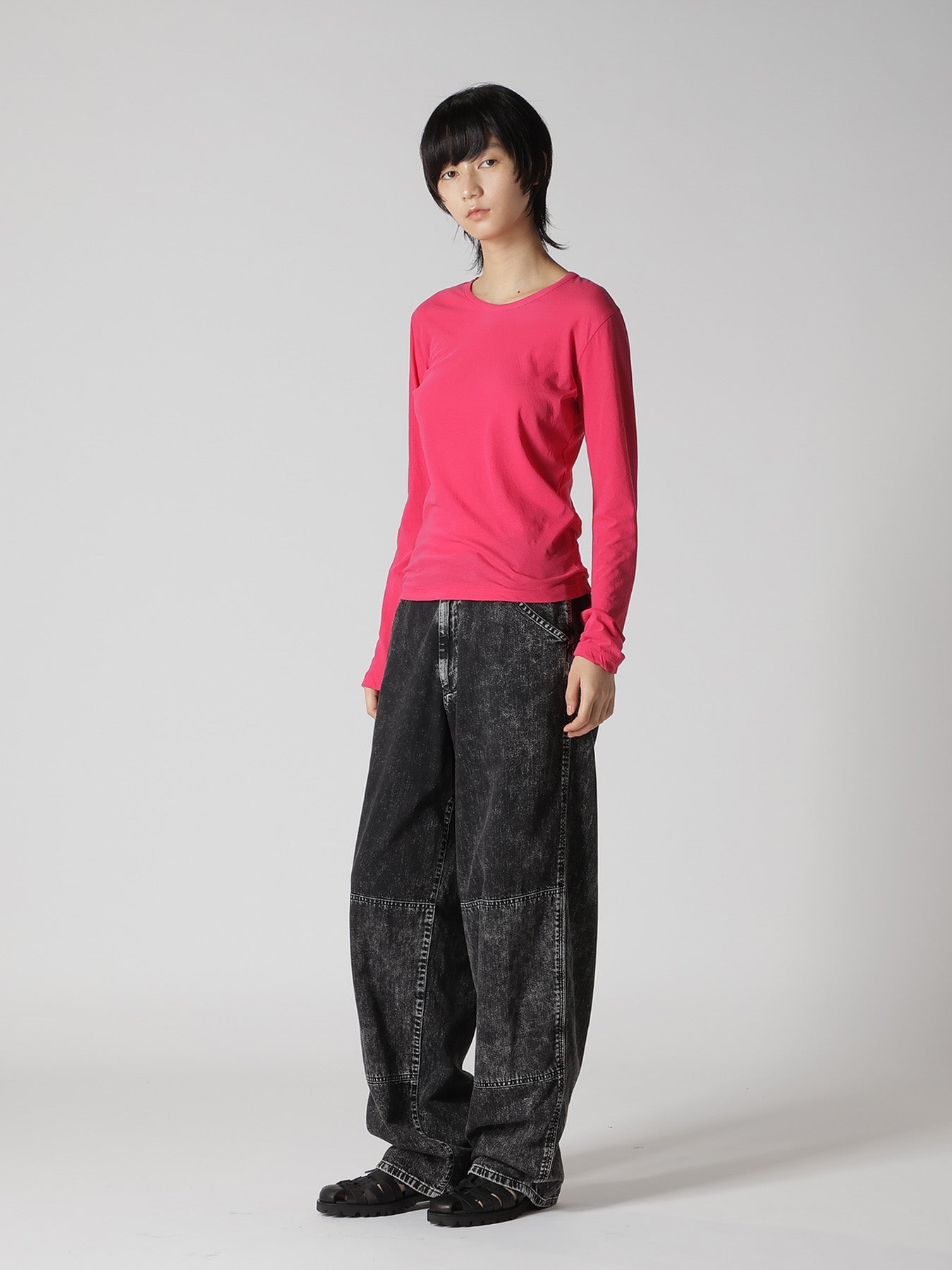 COTTON JERSY LONG SLEEVE TEE