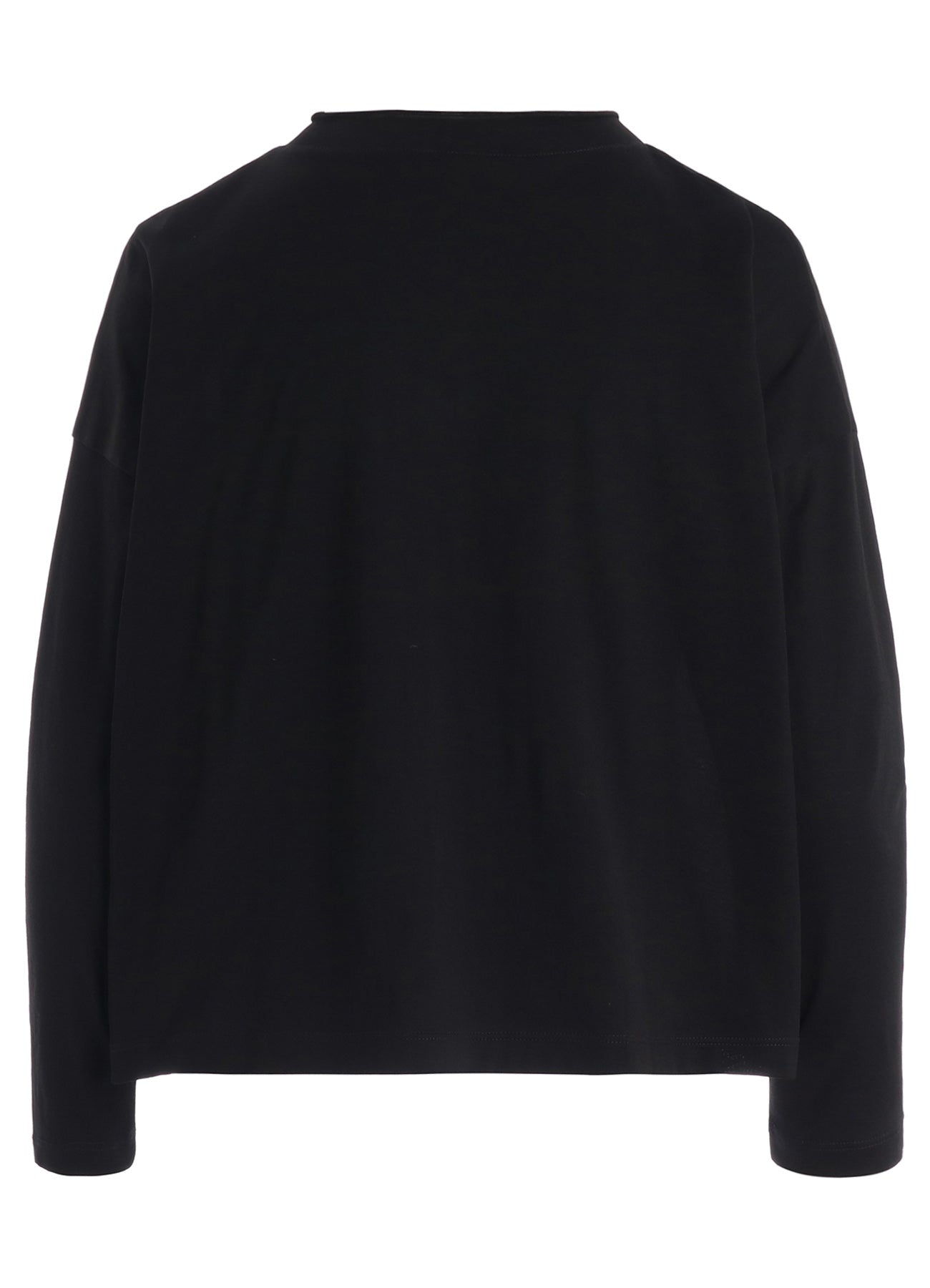 COTTON JERSEY ROUND NECK CARDIGAN