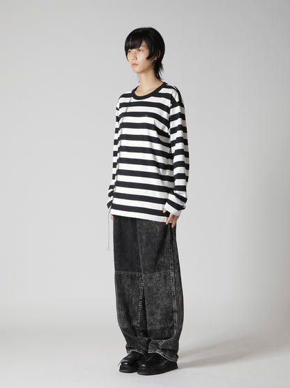 STRIPE JERSEY Y's STITCH LONG T