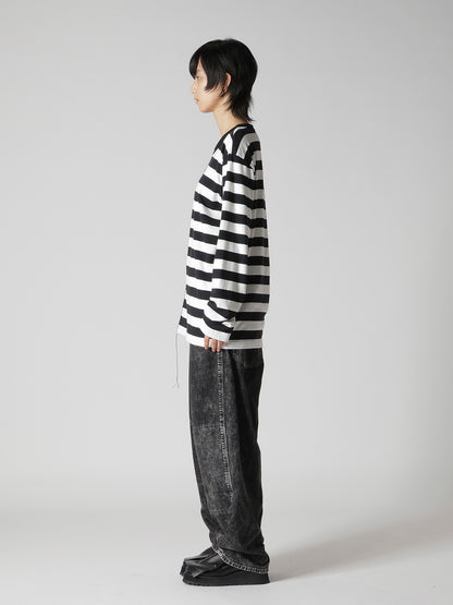 STRIPE JERSEY Y's STITCH LONG T