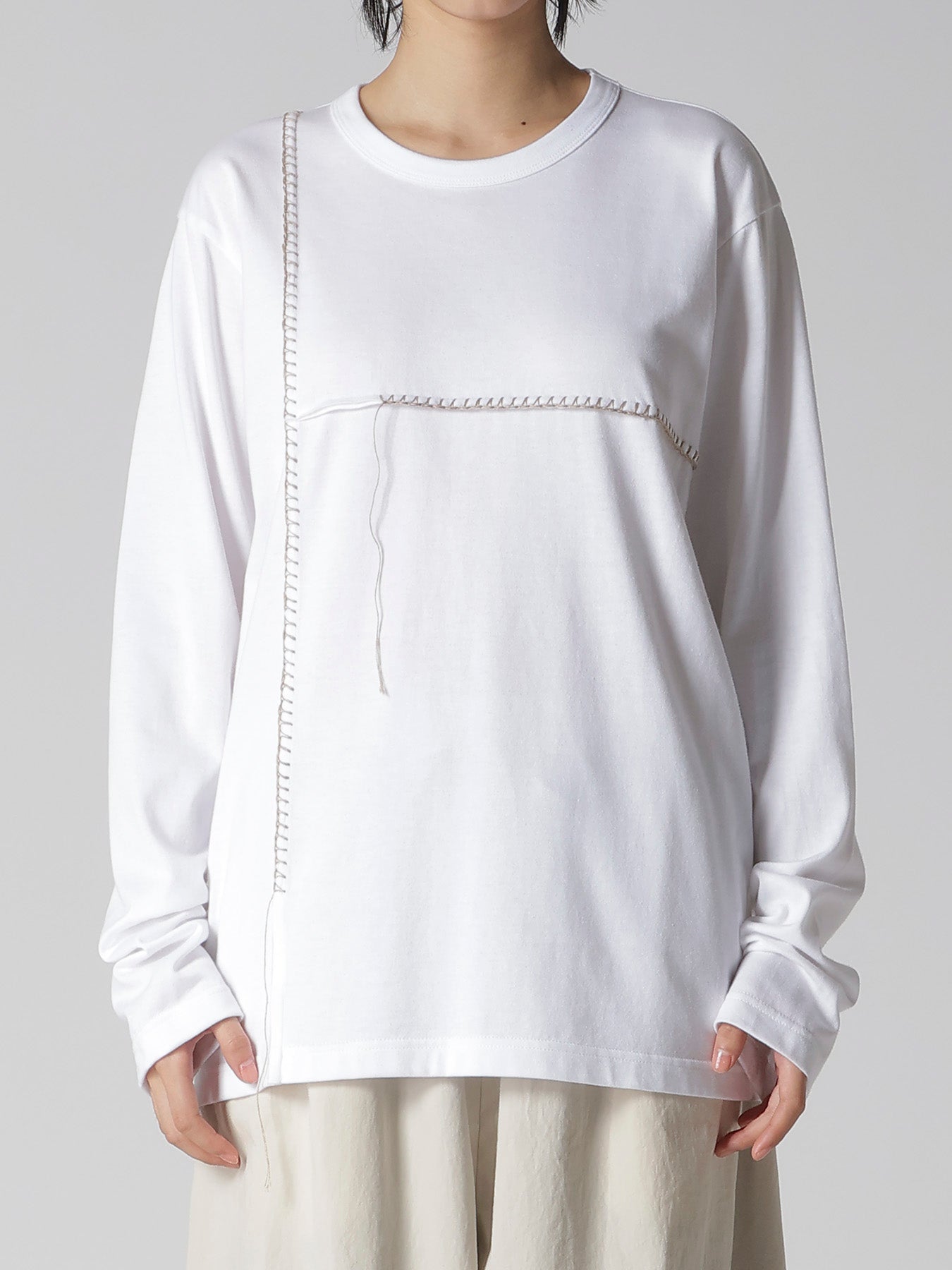 JERSEY BLANKET EMBROIDERY Y's STITCH LONG T