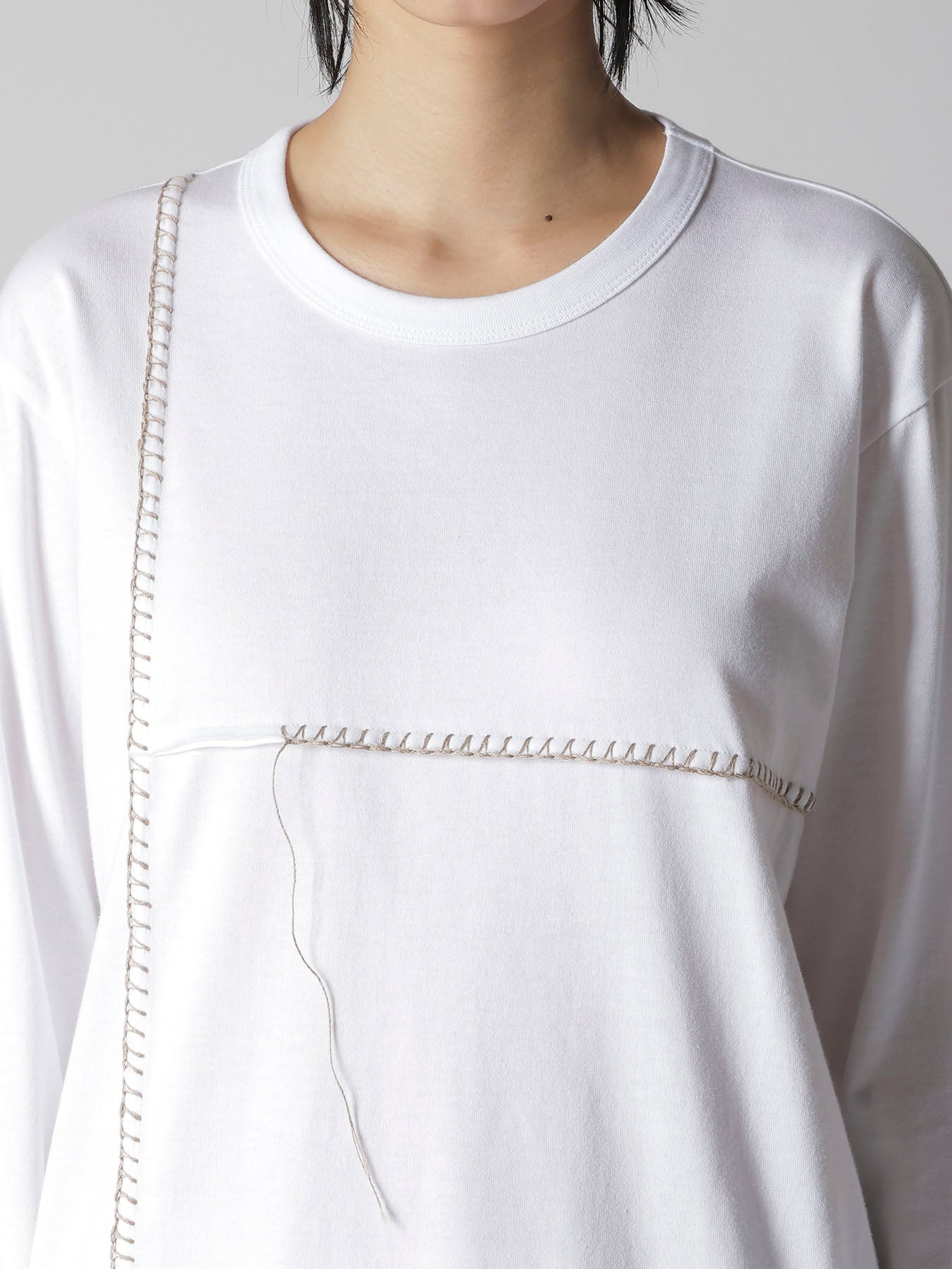 JERSEY BLANKET EMBROIDERY Y's STITCH LONG T