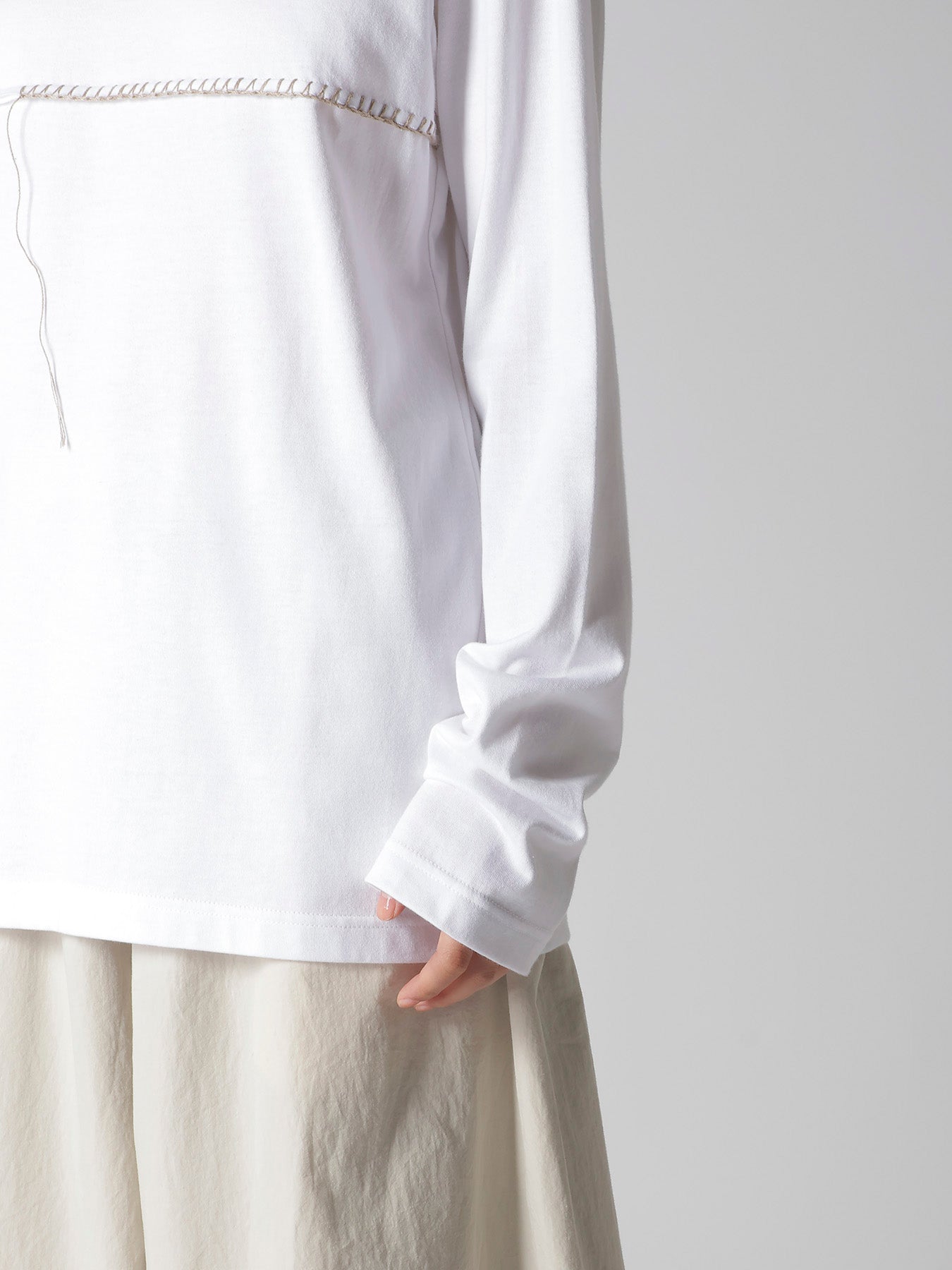 JERSEY BLANKET EMBROIDERY Y's STITCH LONG T – THE SHOP YOHJI YAMAMOTO