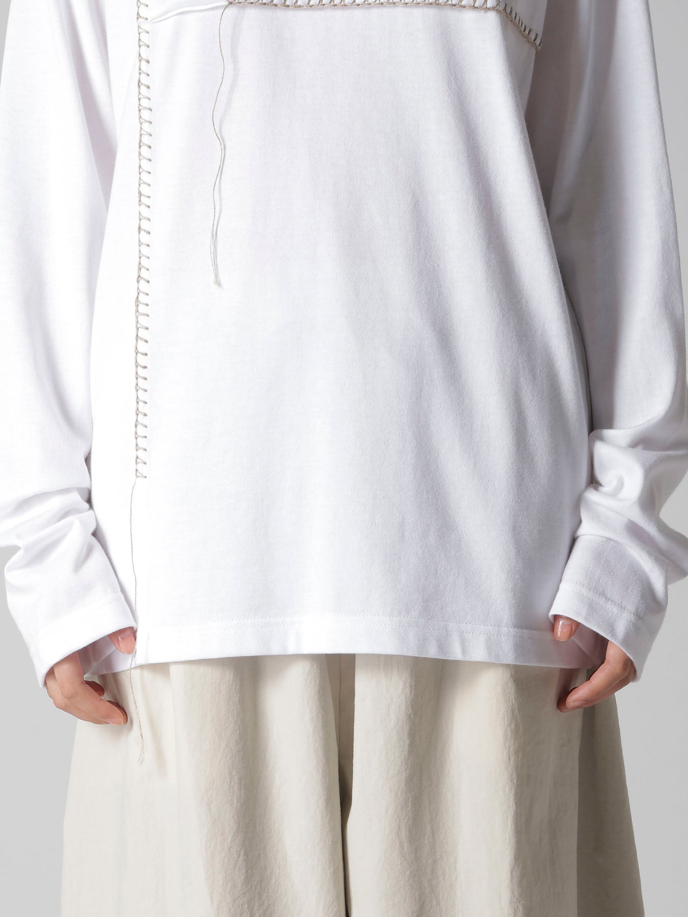 JERSEY BLANKET EMBROIDERY Y's STITCH LONG T