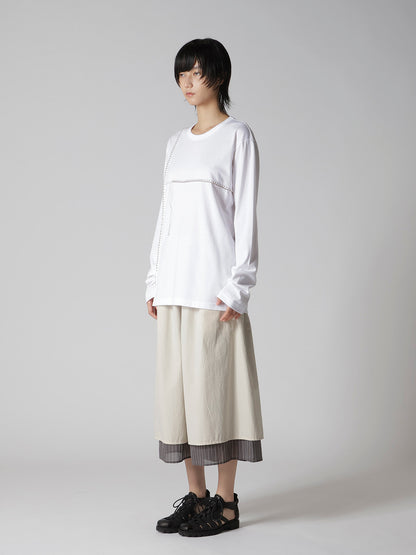 JERSEY BLANKET EMBROIDERY Y's STITCH LONG T