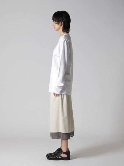 JERSEY BLANKET EMBROIDERY Y's STITCH LONG T