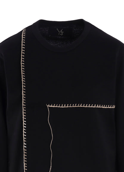 JERSEY BLANKET EMBROIDERY Y's STITCH LONG T