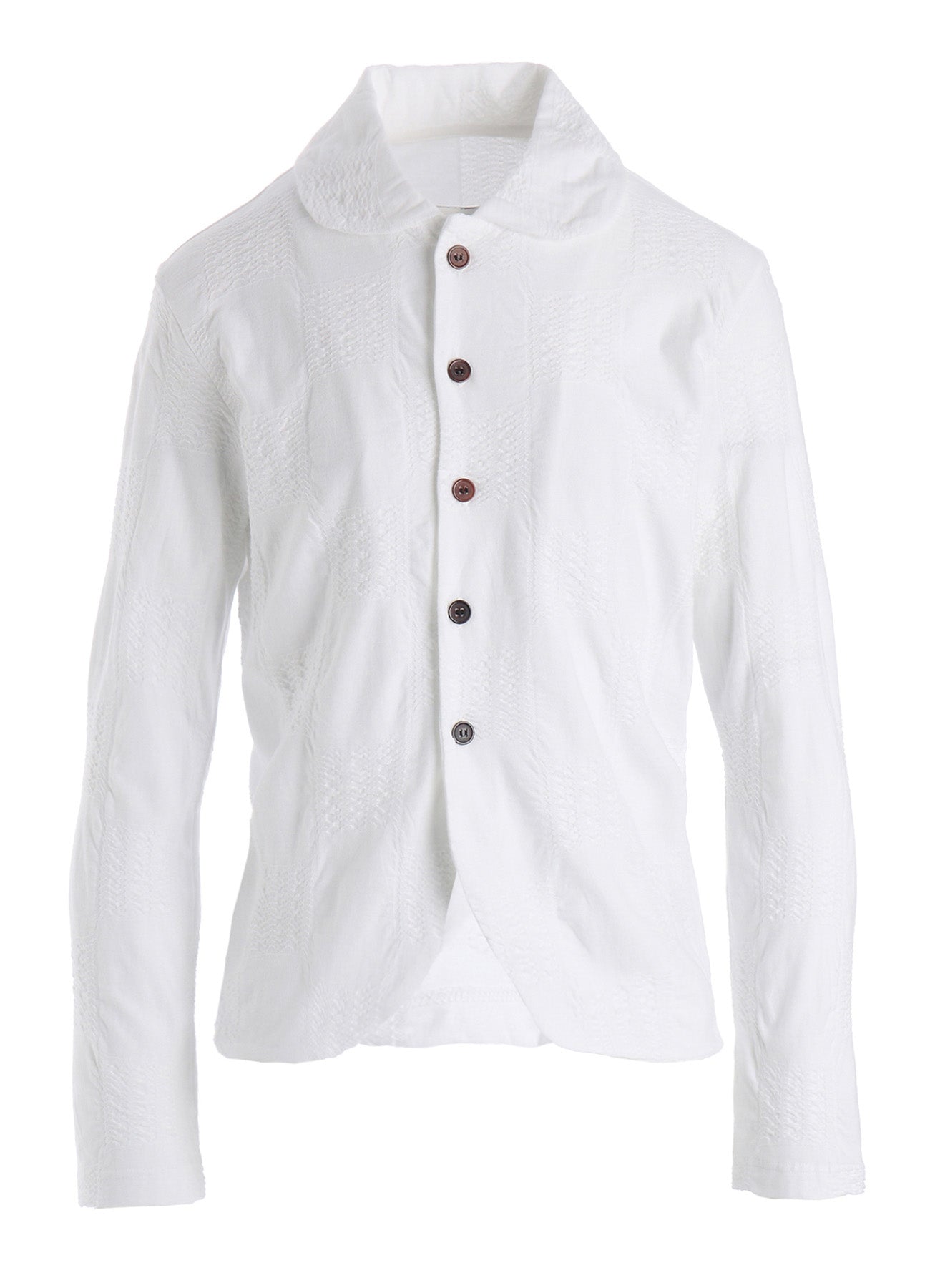 BLOCK TUCK JQ 5-BUTTON CARDIGAN