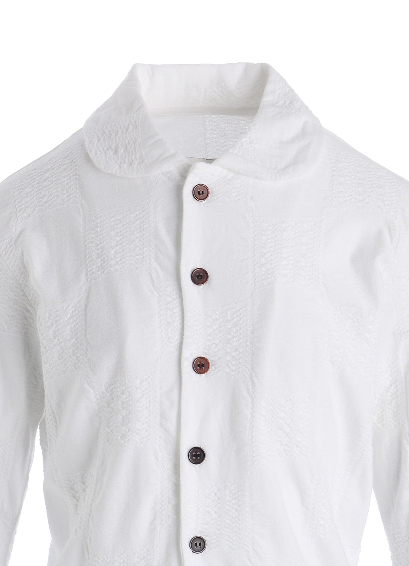 BLOCK TUCK JQ 5-BUTTON CARDIGAN