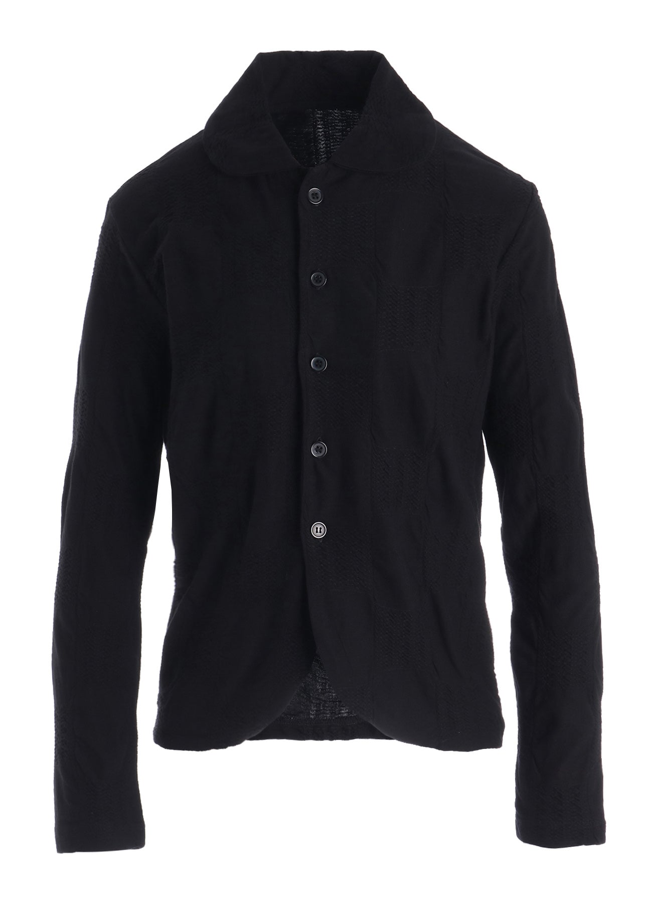 BLOCK TUCK JQ 5-BUTTON CARDIGAN